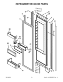 REFRIGERATOR DOOR PARTS Diagram and Parts List for KSSO48FTX17  KitchenAid Refrigerator