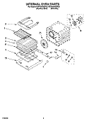INTERNAL OVEN PARTS Diagram and Parts List for KEBV208MSS02  KitchenAid Wall Oven