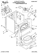 SECTION Diagram and Parts List for LEC6848AZ2  Whirlpool Dryer