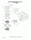 INTERNAL MICROWAVE PARTS Diagram and Parts List for KBHS109SSS05  KitchenAid Microwave