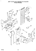 AIR FLOW AND RESERVOIR Diagram and Parts List for KSSS48DAX03  KitchenAid Refrigerator