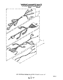 WIRING HARNESS Diagram and Parts List for RF395PXXW0  Whirlpool Range