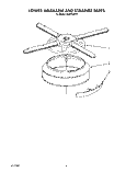 LOWER WASHARM AND STRAINER Diagram and Parts List for KUDP220T5  KitchenAid Dishwasher