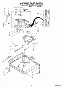MACHINE BASE PARTS Diagram and Parts List for 7MWT96540ST2  Whirlpool Washer