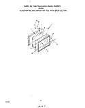 OVEN DOOR Diagram and Parts List for F5258L0  Roper Range
