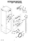 REFRIGERATOR LINER PARTS Diagram and Parts List for KSSS42QMW03  KitchenAid Refrigerator