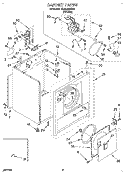 SECTION Diagram and Parts List for TEDL400BW0  Whirlpool Dryer