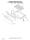 DRAWER & BROILER PARTS Diagram and Parts List for WFE366LVQ1  Whirlpool Range