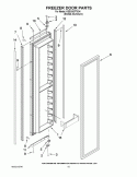 FREEZER DOOR PARTS Diagram and Parts List for KSSO42FTX04  KitchenAid Refrigerator