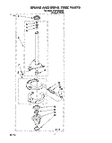 BRAKE AND DRIVE TUBE Diagram and Parts List for 6LSP8255BQ3  Whirlpool Washer