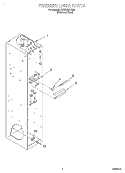 FREEZER LINER Diagram and Parts List for KSSS48FJX00  KitchenAid Refrigerator