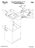 TOP AND CABINET, LIT/OPTIONAL Diagram and Parts List for LSR8244DZ0  Whirlpool Washer