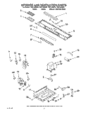 INTERIOR AND VENTILATION PARTS Diagram and Parts List for TMH14XMB0  Estate Microwave