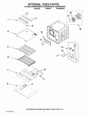 INTERNAL OVEN PARTS Diagram and Parts List for KEMS308SSS04  KitchenAid Microwave Oven Combo