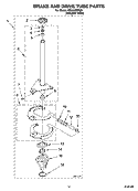 BRAKE AND DRIVE TUBE PARTS Diagram and Parts List for RAX4233PQ0  Roper Washer