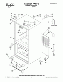 CABINET PARTS Diagram and Parts List for GX5FHDXVB03  Whirlpool Refrigerator