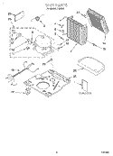 UNIT, LITERATURE Diagram and Parts List for DH25G0  Whirlpool Dehumidifier