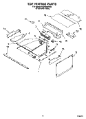 TOP VENTING PARTS Diagram and Parts List for YKEMS308GM3  KitchenAid Microwave Oven Combo