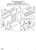 INSTALLATION Diagram and Parts List for AR1800XA0  Whirlpool Air Conditioner