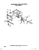 OVEN DOOR AND LATCH Diagram and Parts List for MS1651XW0  Whirlpool Microwave