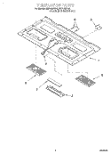 VENTILATION Diagram and Parts List for MH7135XEB0  Whirlpool Microwave