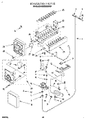 ICEMAKER, LITERATURE Diagram and Parts List for KSSS36MDX00  KitchenAid Refrigerator