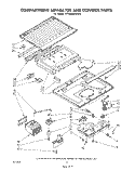 COMPARTMENT SEPARATOR AND CONTROL Diagram and Parts List for ET14AKXLWR0  Whirlpool Refrigerator