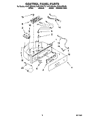 CONTROL PANEL PARTS Diagram and Parts List for KUIS18NNJB8  KitchenAid Ice Maker