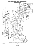 CONTROLS AND REAR PANEL Diagram and Parts List for LA6300XPW1  Whirlpool Washer