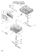 DISHRACK Diagram and Parts List for DU915QWDQ5  Whirlpool Dishwasher