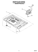 Part Location Diagram of 8205491 Whirlpool BASE