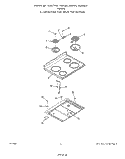MAIN TOP Diagram and Parts List for F9757W0  Roper Range
