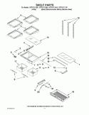 SHELF PARTS Diagram and Parts List for GI7FVCXXB01  Whirlpool Refrigerator