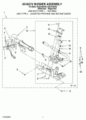 8318272 BURNER ASSEMBLY, OPTIONAL PARTS (NOT INCLUDED) Diagram and Parts List for WGD5700VH0  Whirlpool Dryer