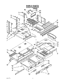 SHELF, LIT/OPTIONAL Diagram and Parts List for 3XARG475WP00  Whirlpool Refrigerator