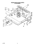 DOOR AND LATCH Diagram and Parts List for KUDB230Y0  KitchenAid Dishwasher