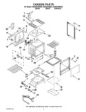 CHASSIS PARTS Diagram and Parts List for KGRS303BBL0  KitchenAid Range