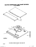 CONTROL COMPARTMENT AND CABINET TOP Diagram and Parts List for KEMS376SBL1  KitchenAid Microwave Oven Combo