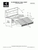 10-DRAWER 52`` TOOL CHEST Diagram and Parts List for GAGB28KDSG02  Whirlpool Cabinet
