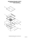 REFRIGERATOR SHELF PARTS Diagram and Parts List for BRS62CRBNA01  Whirlpool Refrigerator