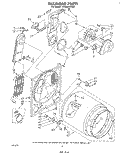 SECTION Diagram and Parts List for LE7805XPW0  Whirlpool Dryer