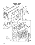 CABINET, LIT/OPTIONAL Diagram and Parts List for AC1604XR0  Whirlpool Air Conditioner