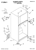 Part Location Diagram of 2264535 Whirlpool Foam Block