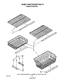 SHELF AND BASKET Diagram and Parts List for EV190NXWN01  Whirlpool Freezer