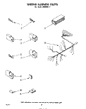 WIRING HARNESS Diagram and Parts List for SHU40011  Whirlpool Dishwasher