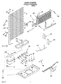 UNIT Diagram and Parts List for TT18TKXKQ00  Estate Refrigerator