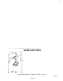 WATER PUMP Diagram and Parts List for LA5880XKW2  Whirlpool Washer