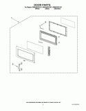 Part Location Diagram of W10245220 Whirlpool Black Microwave Door