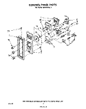 CONTROL PANEL Diagram and Parts List for MW8400XL0  Whirlpool Microwave