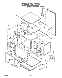UPPER OVEN Diagram and Parts List for RB770PXYQ3  Whirlpool Wall Oven